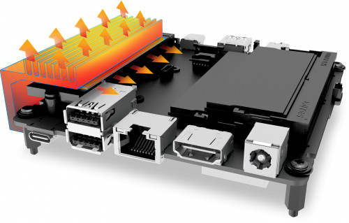 Integrated M.2 cooling