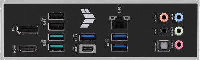 ASUS B760 rear ports